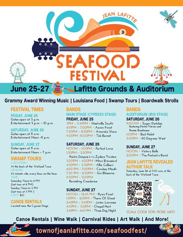 Jean Lafitte Seafood Festival Flyer